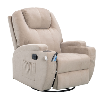 Swivel Rocker Recliner for Living Room with Massage
