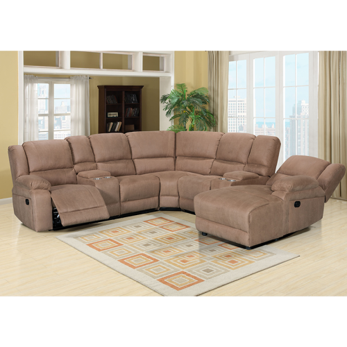 Comfortable Recliner Sofa Set With Cupholder System and Reading Light for Living Room Furniture