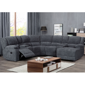 Comfortable Recliner Sofa Set With Cupholder System and Reading Light for Living Room Furniture