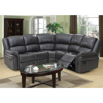 Spacious and Comfortable Recliner and Personality Console Sectional Recliner Sofa