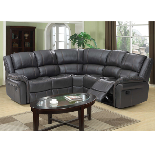 Spacious and Comfortable Recliner and Personality Console Sectional Recliner Sofa