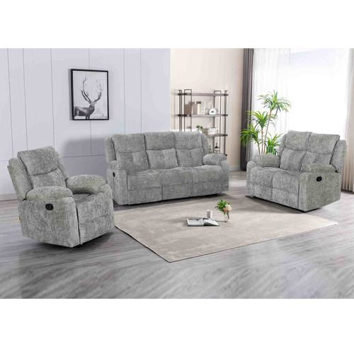 Manual  Recliner Sofa Set for Living Room Furniture