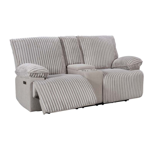 Two Seater Recliner Sofa With Storage and Cup Holder For Small Living Room