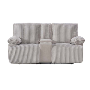 Two Seater Recliner Sofa With Storage and Cup Holder For Small Living Room
