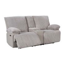 Two Seater Recliner Sofa With Storage and Cup Holder For Small Living Room