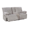 Two Seater Recliner Sofa With Storage and Cup Holder For Small Living Room