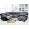 Manual Sectional Recliner Sofa Set with Cup holders Chaise for Living Room Furniture