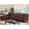 Manual Sectional Recliner Sofa Set with Cup holders Chaise for Living Room Furniture
