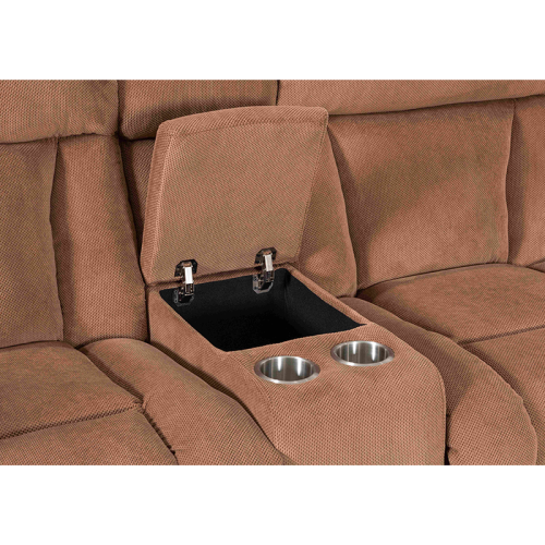 Manual Sectional Recliner Sofa Set with Cup holders for Living Room Furniture