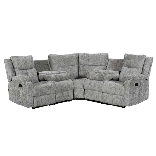 Sectional Recliner Sofa with Wireless charging for living room furniture