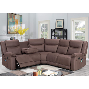 Sectional Recliner Sofa with Wireless charging and Missage and Heating