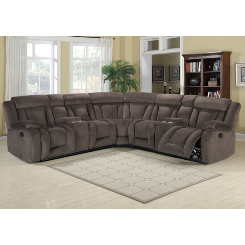 Comfortable Manual or Electric Recliner Sofa Set with Wireless Charger for Living Room Furniture