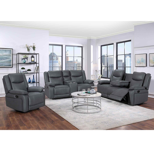 Powet Fabric Recliner Sofa 3+2+1 with USB & Wireless charging