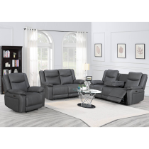 Powet Fabric Recliner Sofa 3+2+1 with USB & Wireless charging
