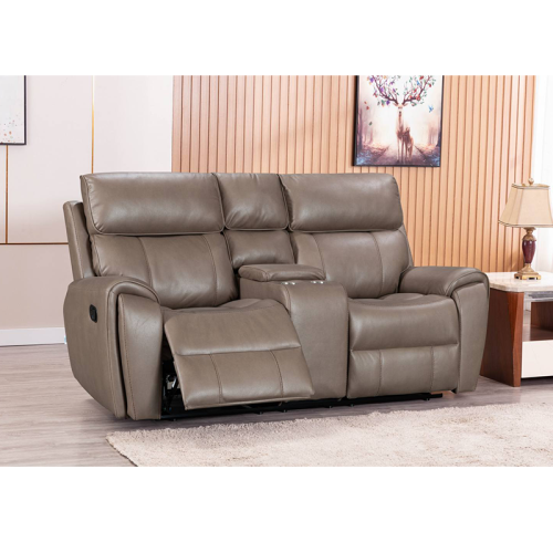 Two Seater Recliner Sofa With Storage and Cup Holder For Small Living Room