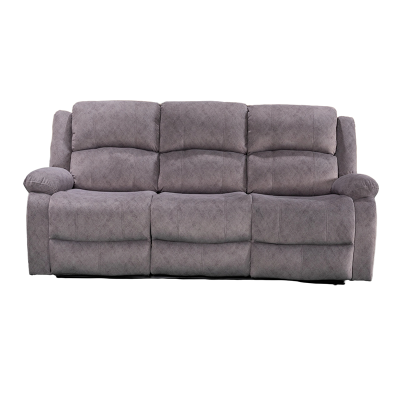 Manual Reclining Sofa for Three, luxuriously soft and skin-friendly.