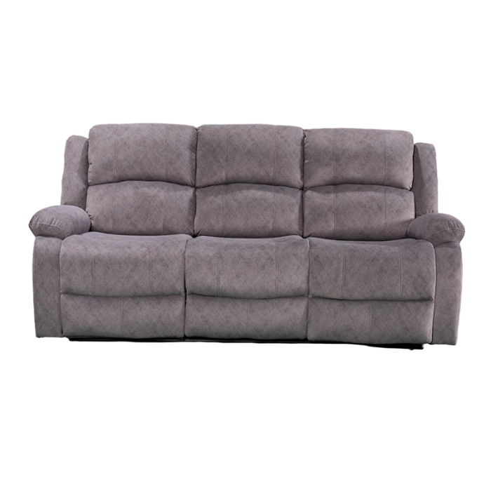 Manual Reclining Sofa for Three, luxuriously soft and skin-friendly.