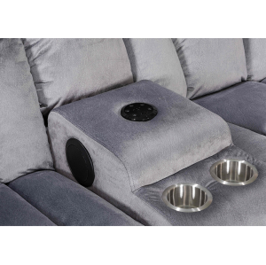 Sectional Recliner Sofa with Bluetooth and Cupholders for Living Room Furntiure Set