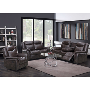Sectional Recliner Sofa with Drop Down Table Combina Recliner Sofa Set for Living Room Furiture