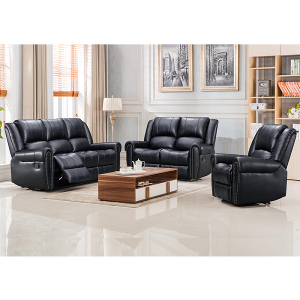 Different Design Combina Recliner Sofa with Cupholders for Living Room Furntiure Set