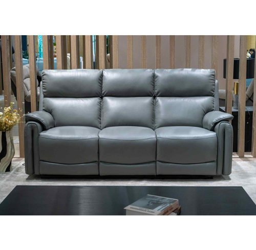 3-Seater Recliner Sofa with USB & Type-C Ports and Adjustable Backlight