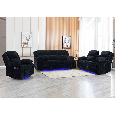 Technology Fabric Recliner Sofa Set For Living Room