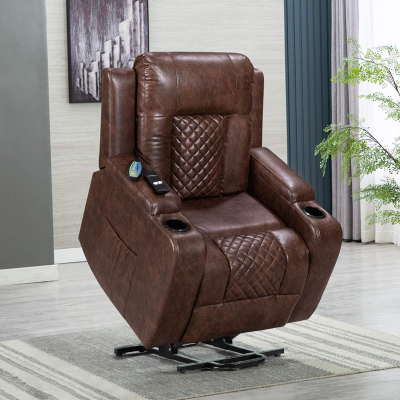 Comfortable Seating Lay Flat Power Lift Recliner, Medical Lift Riser with Massage