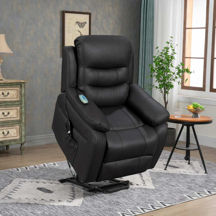Comfortable Seating Lay Flat Power Lift Recliner, Medical Lift Riser with Massage