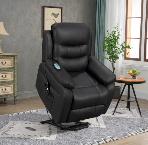 Comfortable Seating Lay Flat Power Lift Recliner, Medical Lift Riser with Massage