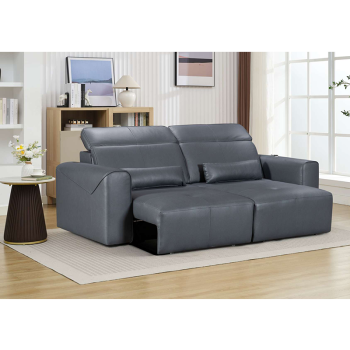 Power Recliner Sofa with Adjustable Headrest