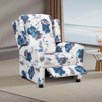 Soft Reclining Chair with Comfortable Floral Fabric