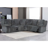 Plush Sectional Recliner Sofa with Bluetooth Speaker