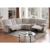 Plush Sectional Recliner Sofa with Bluetooth Speaker