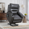 Electric lift chair with 8-point massage function and storage armrests.