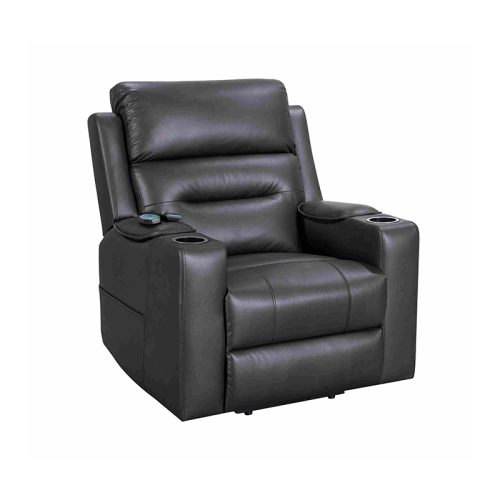 Electric lift chair with 8-point massage function and storage armrests.