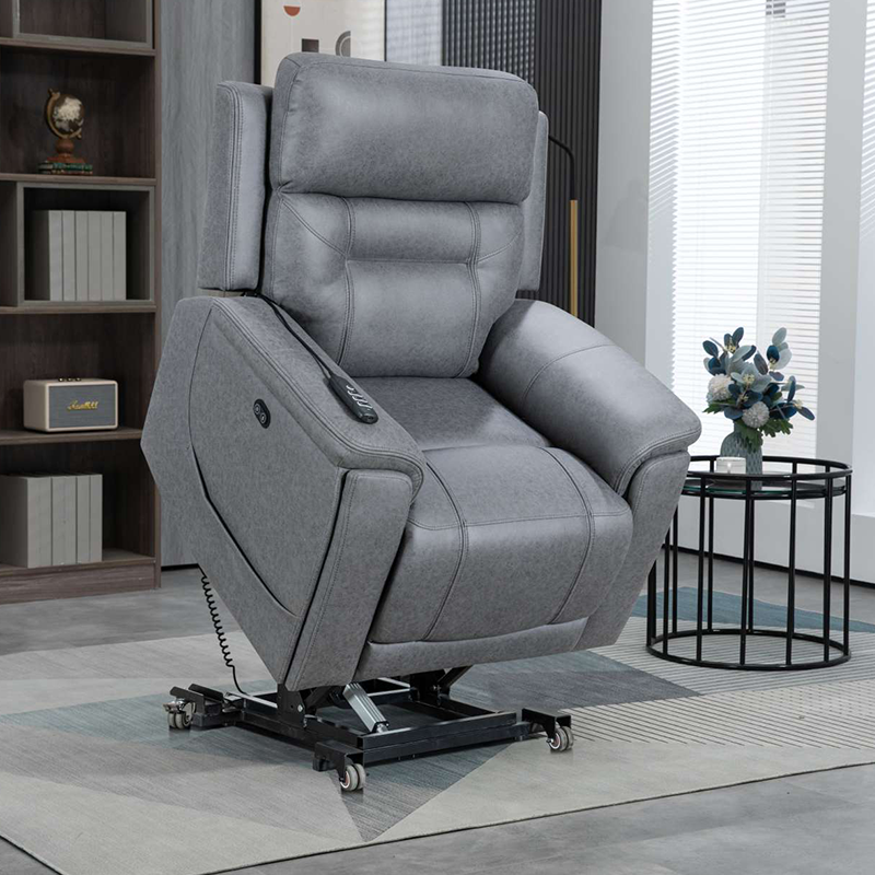 Three-motor adjustable elderly chair with airbag massage
