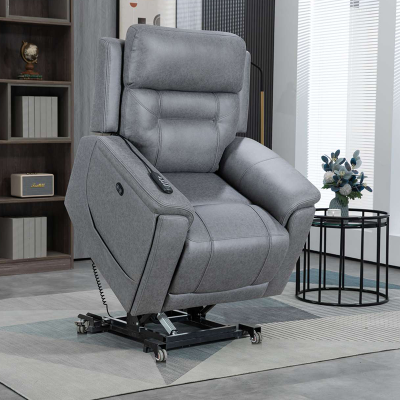Three-motor adjustable elderly chair with airbag massage