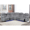 Sectional Recliner Sofa with Bluetooth speakers and Massage and Heating