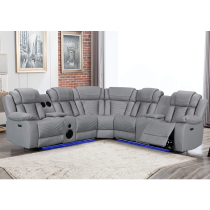 Sectional Recliner Sofa with Bluetooth speakers and Massage and Heating