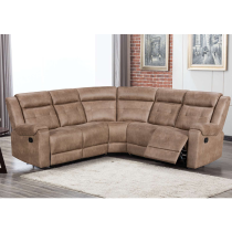 Air Leather Recliner Sofa Sectional with Supportive Sponge