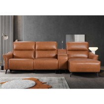 Power Reclining Sofa with Chaise and Integrated Reading Light