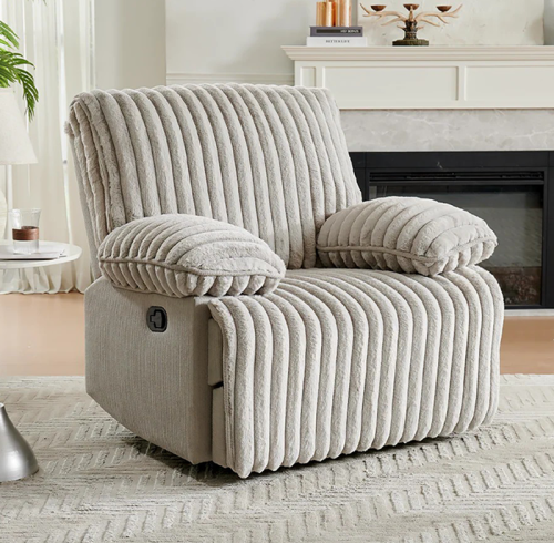 Manual Recliners for Sale with Bluetooth Wireless and USB, Cozy Living Room Lounge Recliner Chair