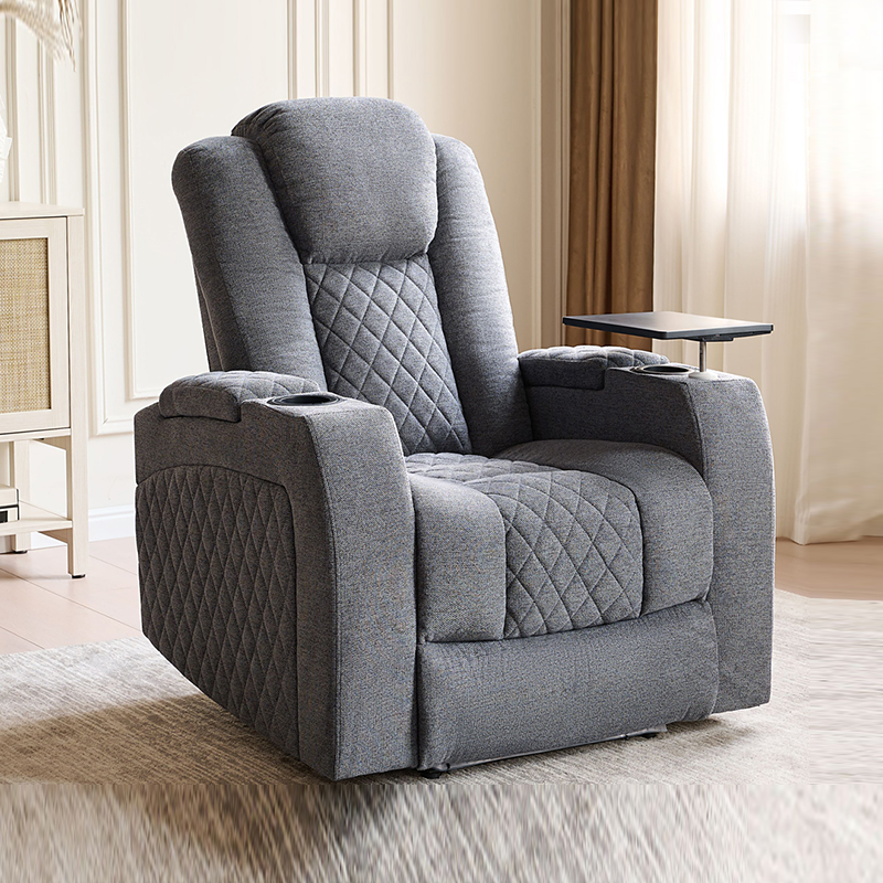 Comfortable Recliner Chair With Built-in Control Cup Holder and USB