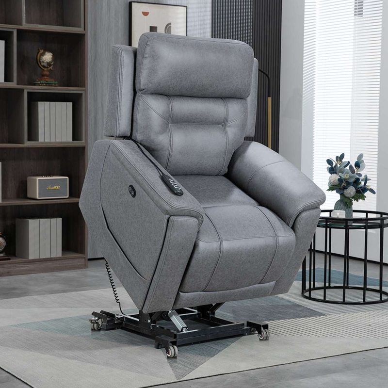 Three-motor adjustable elderly chair with airbag massage