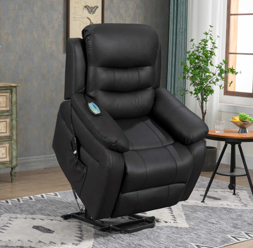 Comfortable Seating Lay Flat Power Lift Recliner, Medical Lift Riser with Massage