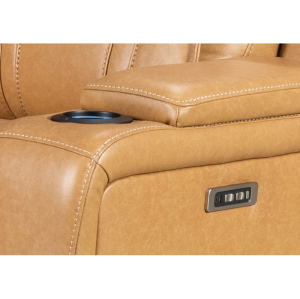 Smooth Operating Motor Durable Genuine Leather Recliner Sofa for Living Room