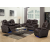 Genuine Leather Power Reclining Sofas with Bluetooth Speaker and Cup Holder