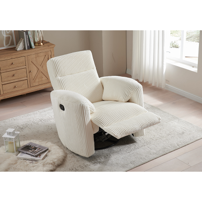 Fabric Recliner Chair with High Resilience Sponge Breathable for Nursery Room