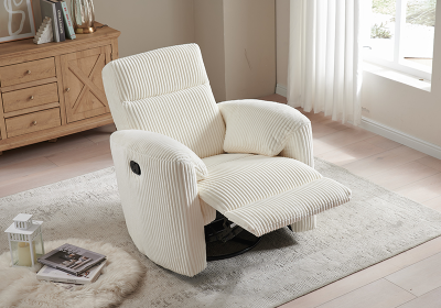 Fabric Recliner Chair with High Resilience Sponge Breathable for Nursery Room