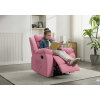 Stable Wooden Frame Kid Recliner Chair with Slow-Recovery Sponge